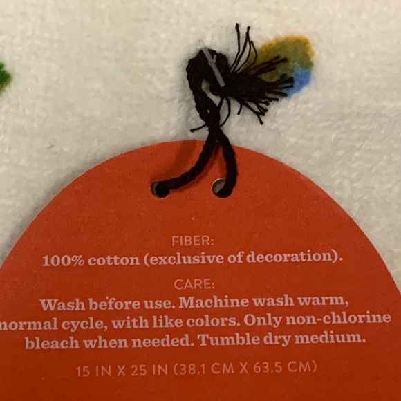 OPALHOUSE Letter R Monogram Hand Towel 100% Cotton 15” x 25” NWT! Birthday Party - Picture 6 of 6